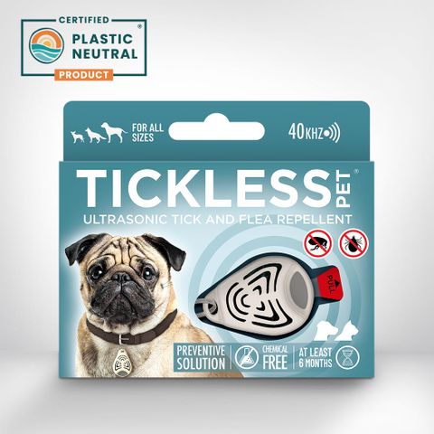 Ultrasonic Tick & Flea Repellant for Pets - Beige