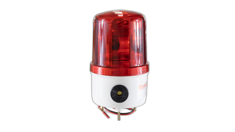 24VAC Red Rotating Light Buzzer 105mmB 165mmH