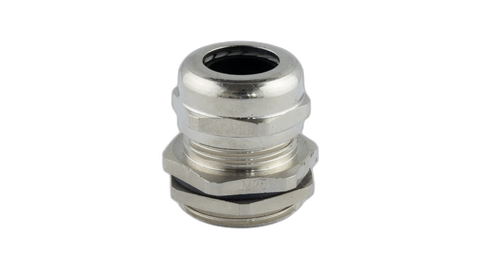 Metal Gland w/- Lock Nut 25mm thd 8.5-12mm cable