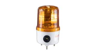 24VDC Amber Rotating Light Buzzer 105mmB 165mmH