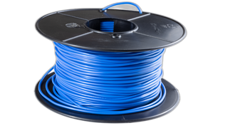 6.00mm2 0.6/1Kv V90HT PVC S Core Flex 100m Blue