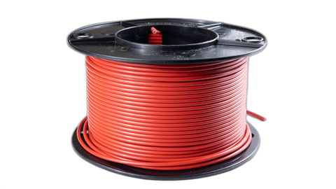 6.00mm2 0.6/1Kv V90HT PVC S Core Flex 100m Red