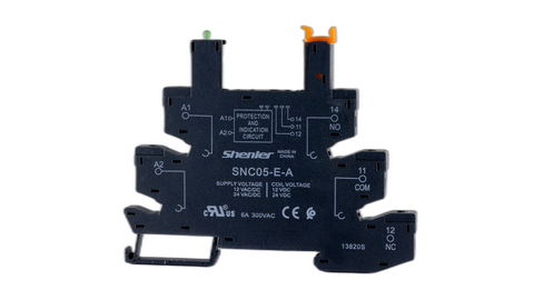 Ultra Slim Line Relay & Base 6Amp 12VAC