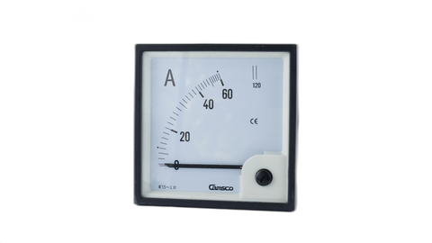 Ammeter Direct Connect 90 Deg 0-60 Amp Over Scale