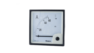 Ammeter Direct Connect 90 Deg 0-60 Amp Over Scale