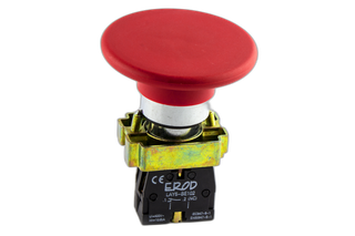 60mm Mushroom Push Button E-Stop Red