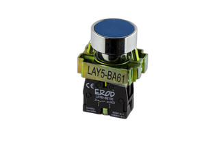 22mm Push Button Blue With Metal Surround 1 N/O