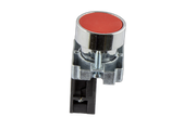 22mm Push Button Red With Metal Surround 1 N/C