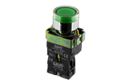 22mm Illuminated Push Button Only Green 1 N/O