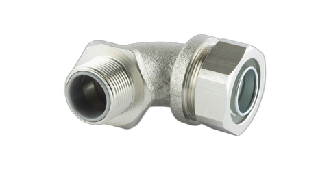 32mm 90 Degree Male Nickel Plated Brass Fitting