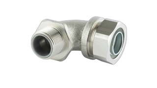 40mm 90 Degree Male Nickel Plated Brass Fitting