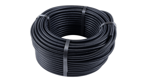 12mm x 50 Metre Nylon Light Duty Conduit – Black