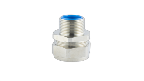 16mm Thread Straight Nickel Plated Brass Fitting