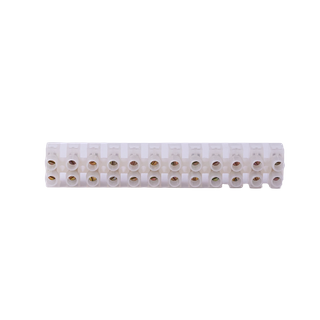 Open Terminal Strip 12 Pole 4.6mm 132mm length 15A