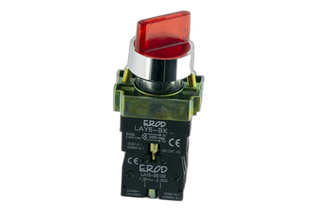 Illuminated Selector Switch 2 Pos 240V LED Red