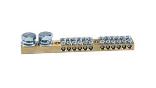 Earth/Neutral Bar 165Amp 30 Holes 2 x M10 Studs