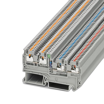 Sensor/actuator term block -PTIO 1,5/S/3-LED 24 GN