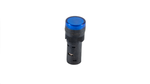 16mm Blue 12VAC/DC LED Pilot Light