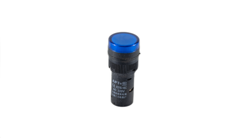 16mm Blue 240VAC/DC LED Pilot Light