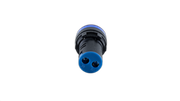 22mm Blue 415VAC/DC LED Pilot Light