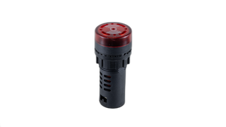 22mm Red 24VAC/DC Buzzer Flashing Pilot Light