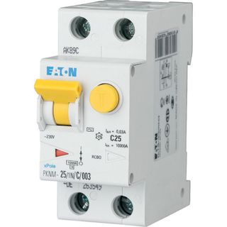 RCBO 10KA 25A 1P+N C CURVE 300MA TYPE AC