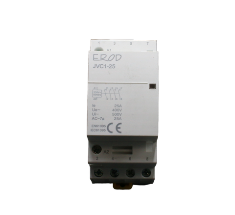 Din Contactor 25A-AC1 240VAC 4N/O 3 Module