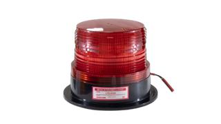 Strobe Light 240VAC 128mmBase Dia 100mmH Red