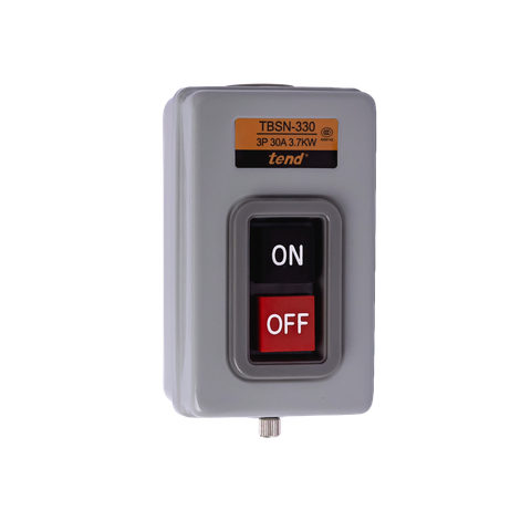 30Amp Push Button On/Off Switch 3.7kW Metal Case