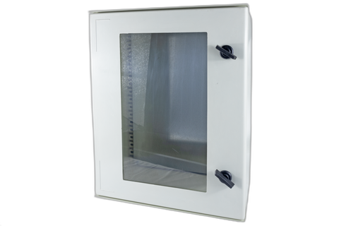 Transparent Door Poly Box H400W300D200 + M.Plate