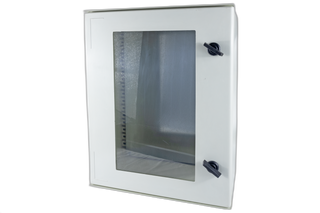 Transparent Door Poly Box H400W300D200 + M.Plate