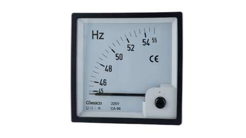 Fréquencemètre Analogique Carré 45-55Hz AC 380V - Pour Panneaux Industriels, Mesure Précise Fréquence Tension