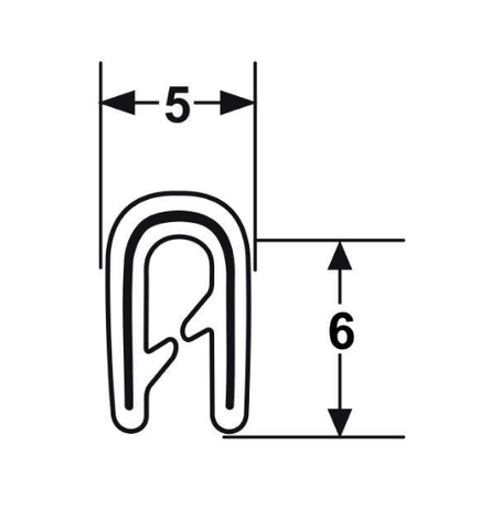No Bubble Small U 1.0 - 3.5mm thick 50mtrs