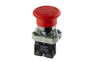 40mm Mushroom Push Button E-Stop Red Latching