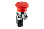 40mm Mushroom Push Button E-Stop Red Latching