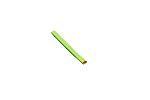 Green/Yellow 9.5mm ID 10-16mm Luge size 1.2m stick