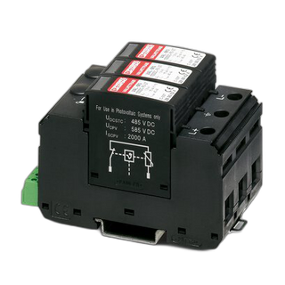 Type 2 surge arrester - VAL-MS 1000DC-PV/2+V-FM