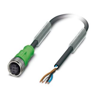 Sensor/actuator cable - SAC-4P- 3,0-PUR/M12FS