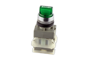 Illuminated Selector Switch Green On-Off-On 2 N/O