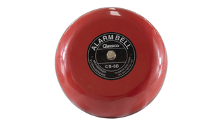 150mm 12VDC 96dB Red Industrial Bell