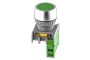 22mm Push Button Green 1 N/O