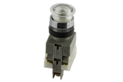 22mm Illuminated Push Button White 1 N/O & 1 N/C