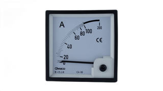 Ammeter Direct Connect 90 Deg 0-100Amp Over Scale