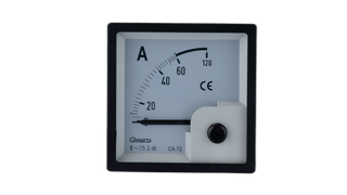 Ammeter Direct Connect 90 Deg 0-60 Amp Over Scale