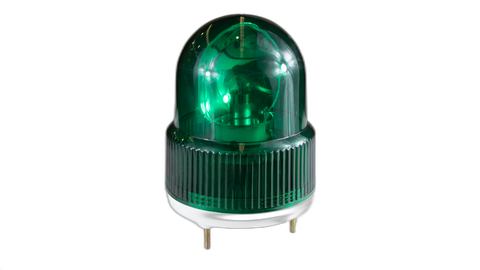12VDC Green Warning Light Rotating 128mmB 150mmH