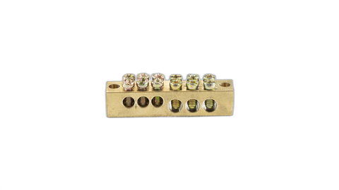 Earth/Neutral Bar 90Amp 6 Holes