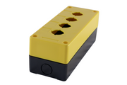 Push Button Control Box 3 Hole Yellow