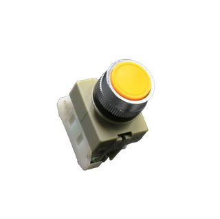 22mm Push Button Yellow 1 N/O