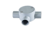 Junction Box Shallow 20mm 3 Way Grey