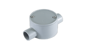 Junction Box Shallow 25mm 2 Way Grey